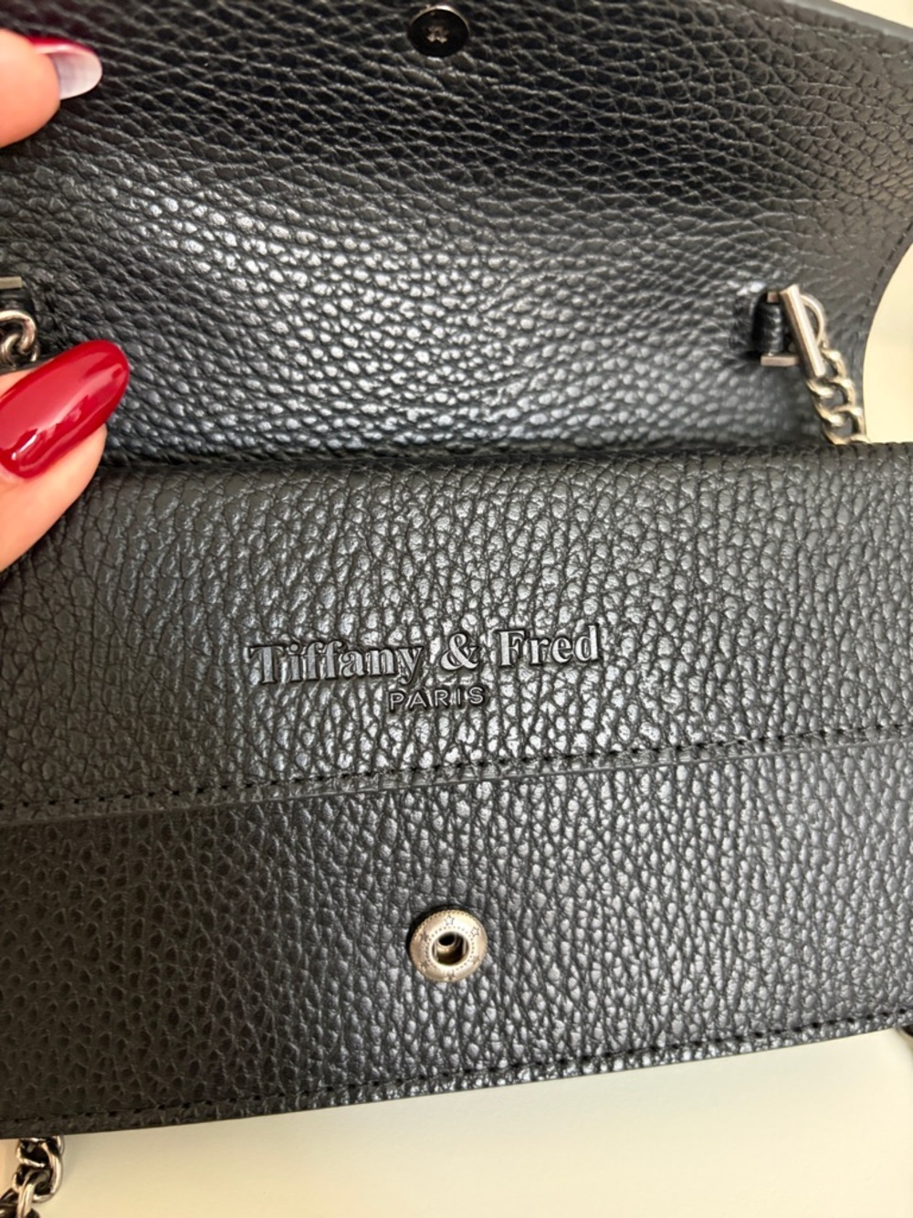 Black Leather Shoulder Bag with Silver Horsebit Accent - Picture 12 of 14